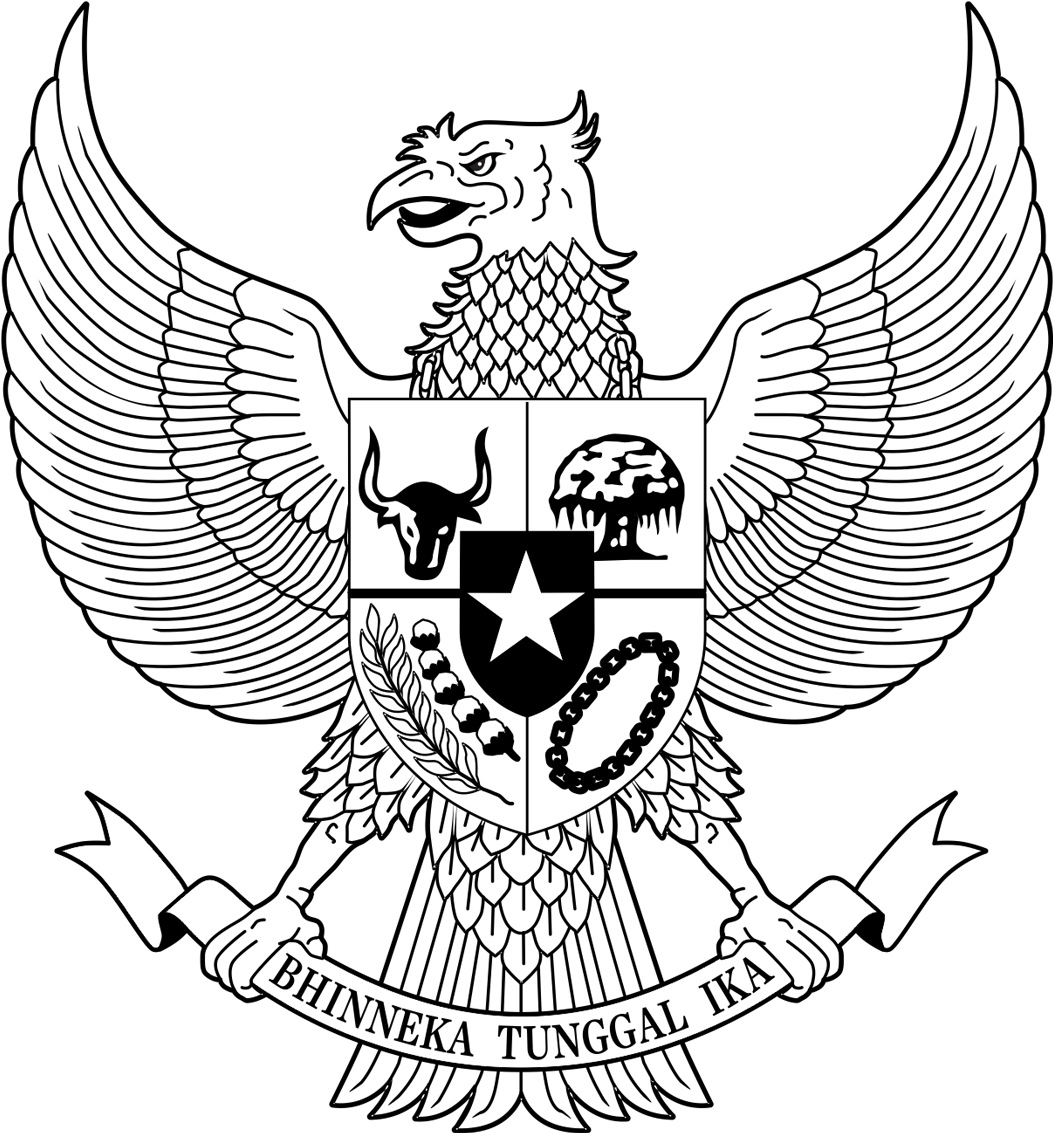 Garuda Pancasila Emblem Indonesia PNG image