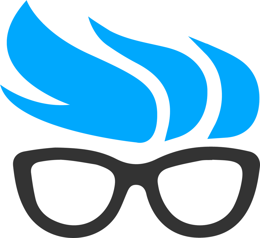 Geeky Flame Glasses Icon PNG image