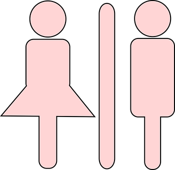 Gender Symbols Restroom Sign PNG image
