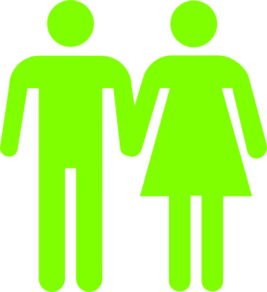 Gender Symbols Restroom Signage PNG image