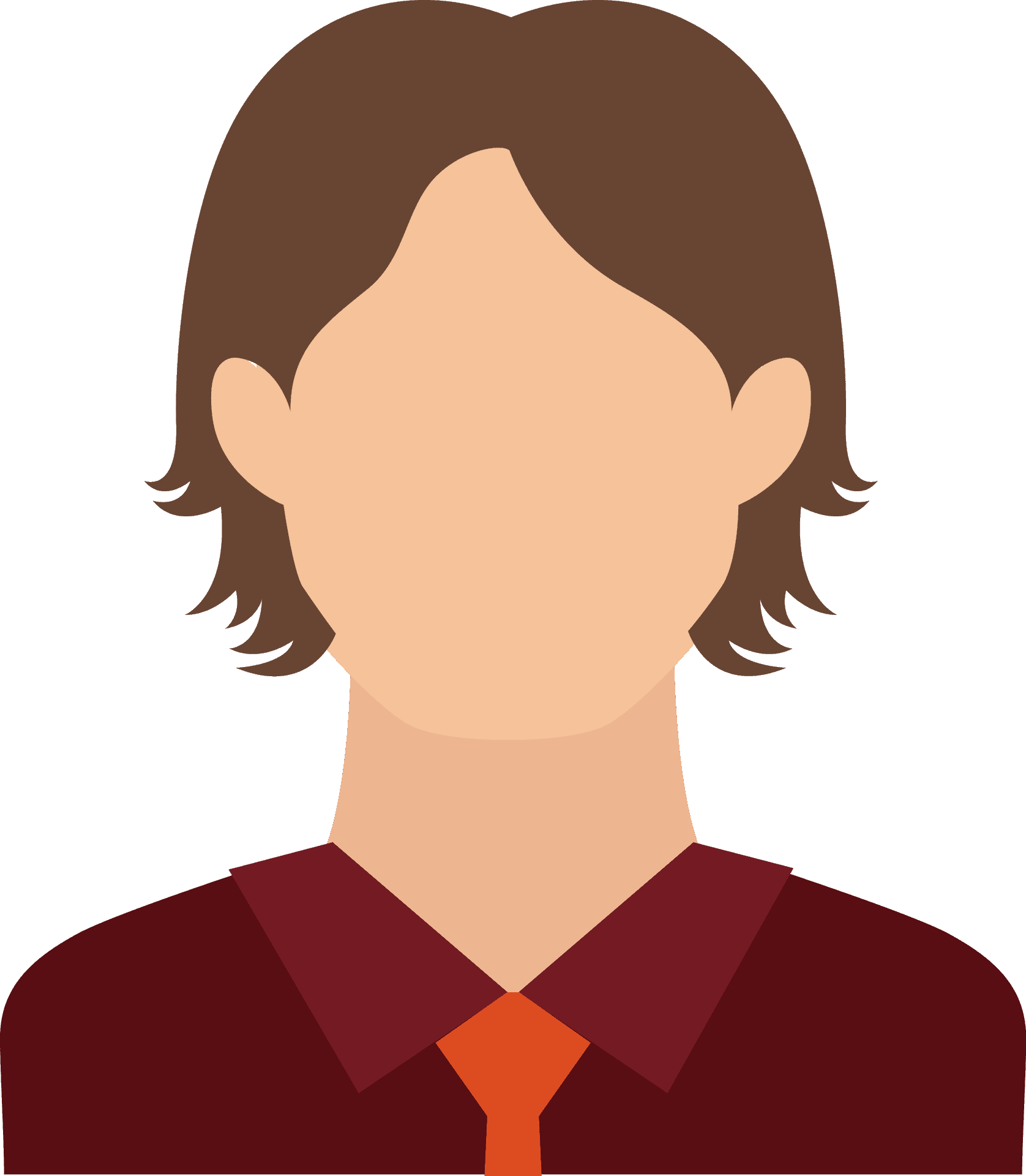 Generic Brown Haired Avatar PNG image