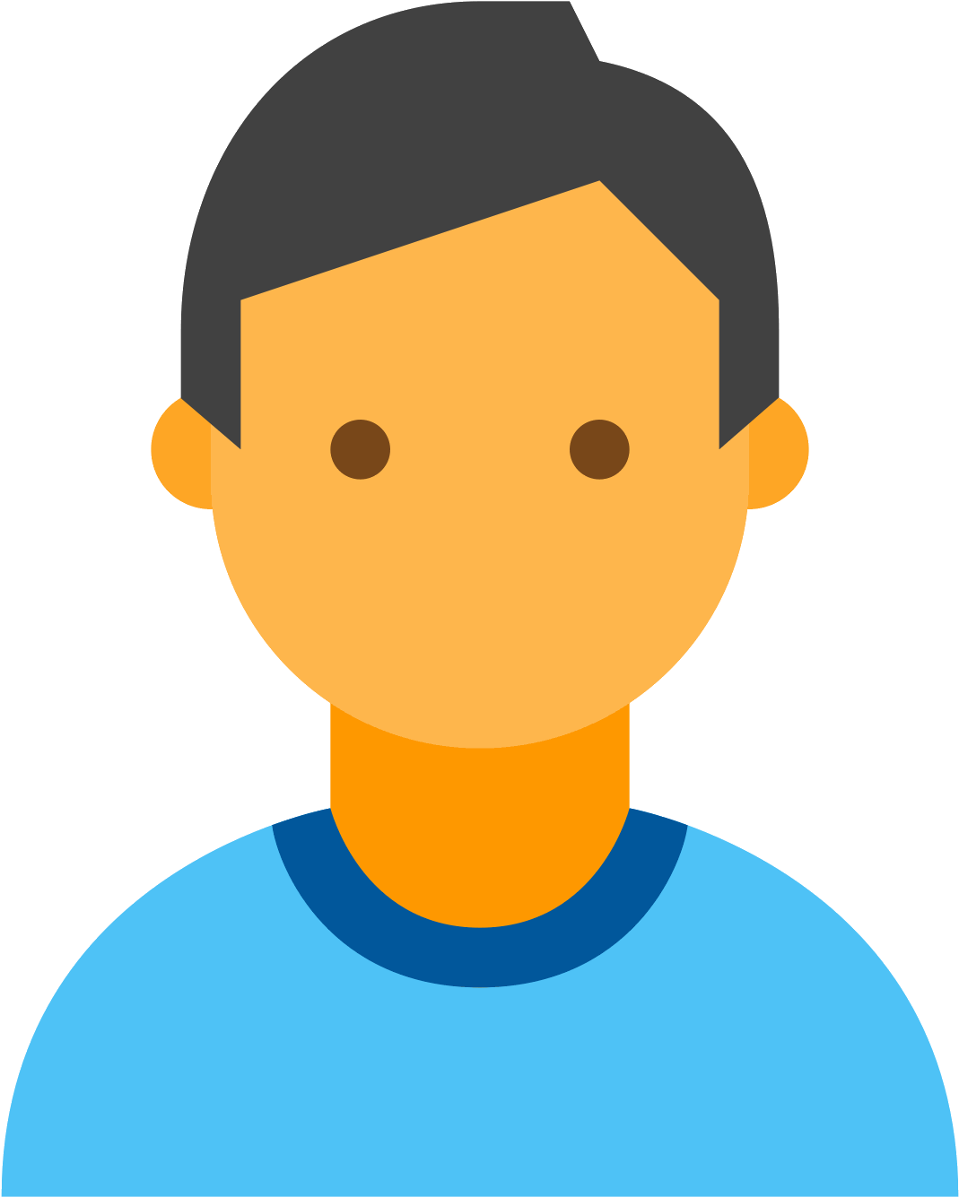 Generic Person Icon Graphic PNG image