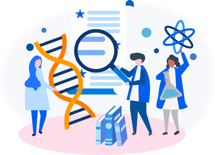 Genetic Research Team Concept PNG image