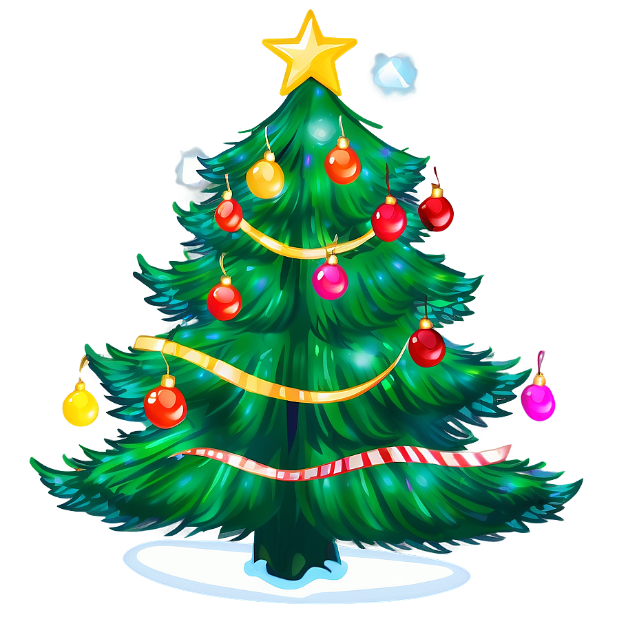 Gentle Christmas Tree Picture Png 06252024 PNG image