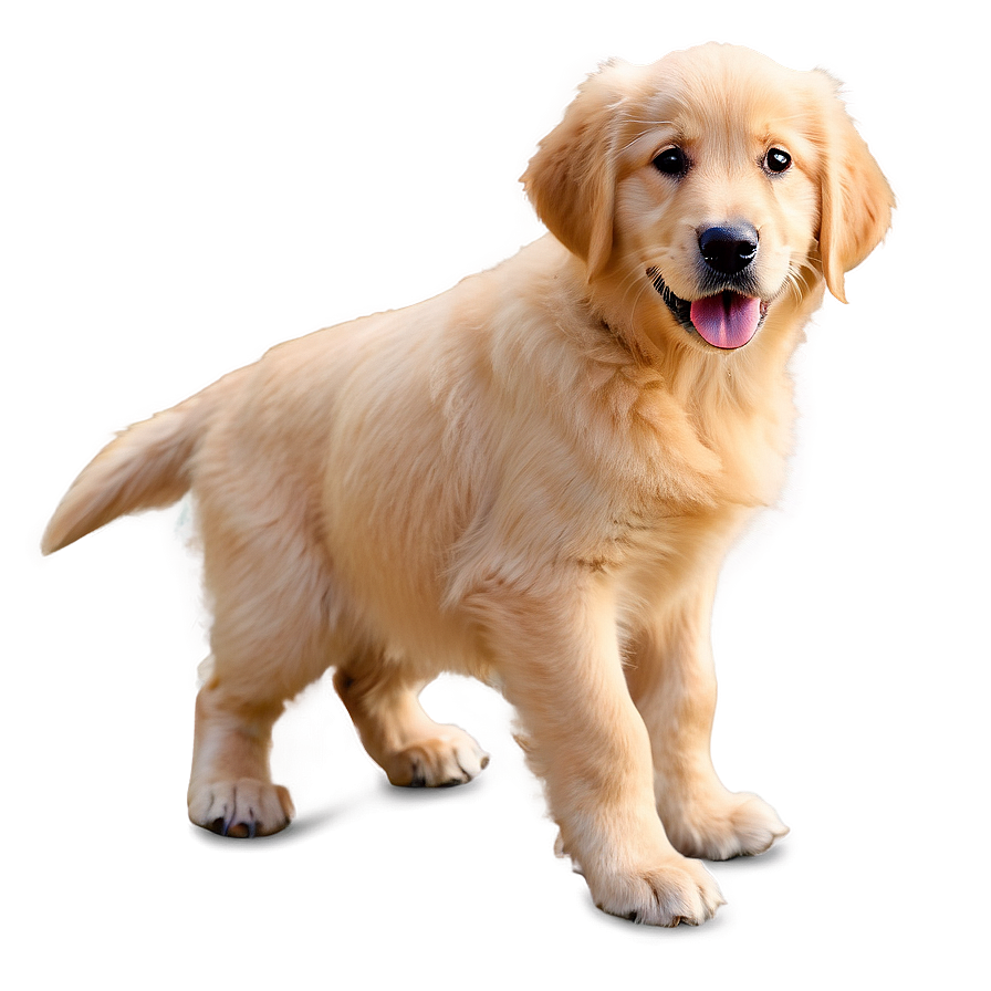 Gentle Golden Retriever Puppy Png 06252024 PNG image