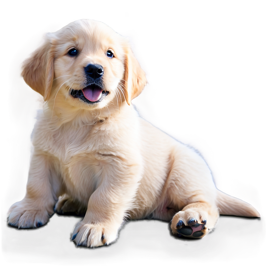 Gentle Golden Retriever Puppy Png 06252024 PNG image