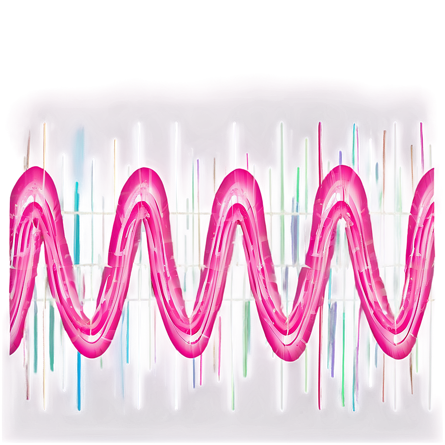 Gentle Pink Wavy Lines Png 77 PNG image