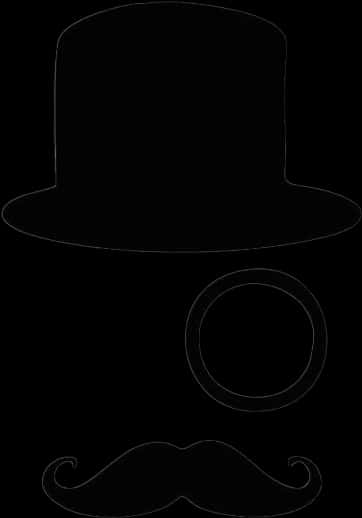 Gentleman Icon Outline PNG image