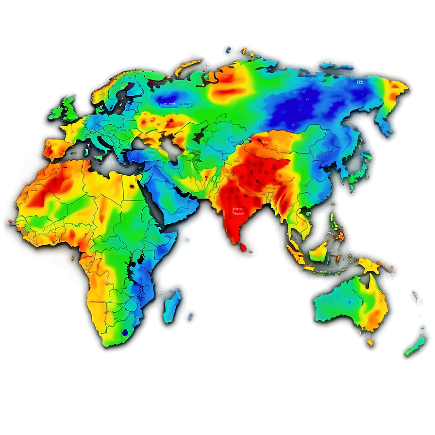 Geo Heat Map Data Representation Png Ebj PNG image