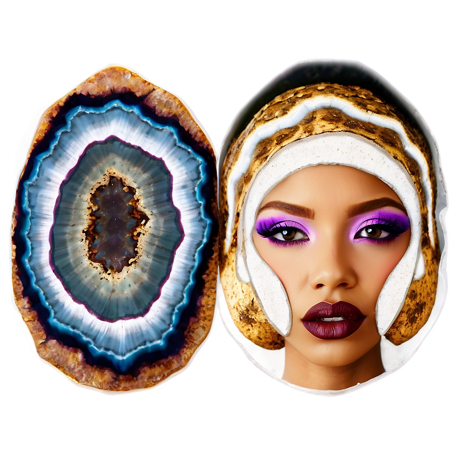 Geode Inspired Makeup Art Png 68 PNG image