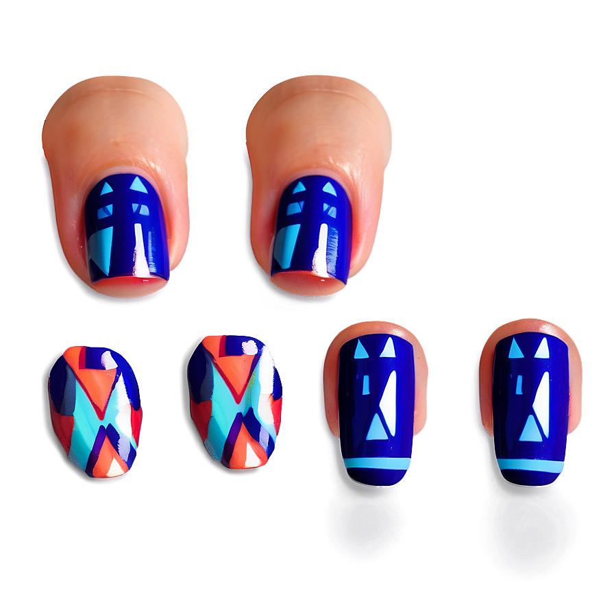 Geometric Acrylic Nails Styles Png Vlq PNG image