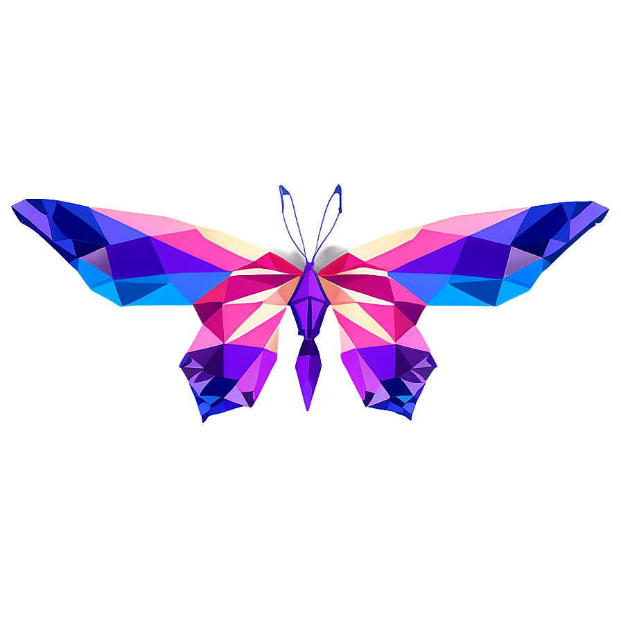 Geometric Butterfly Shape Png Uap PNG image