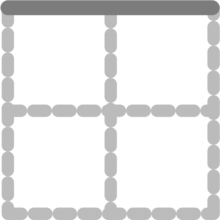 Geometric Chain Border Design PNG image