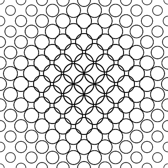 Geometric Circle Pattern PNG image