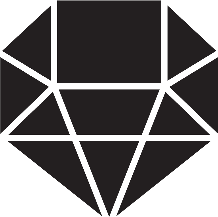 Geometric Diamond Icon Vector PNG image