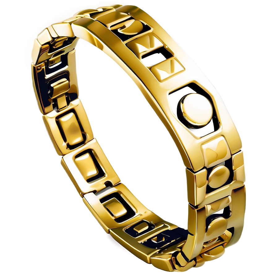 Geometric Gold Bracelet Modern Png 88 PNG image