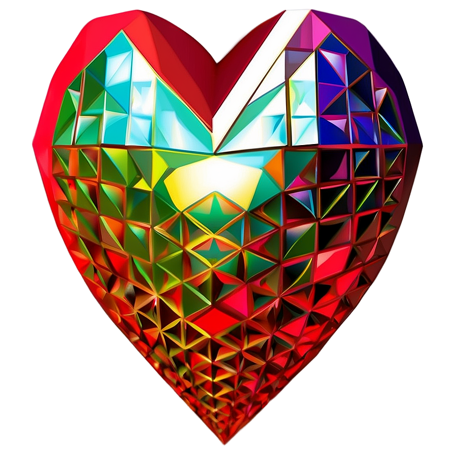 Geometric Heart Clipart Png Cpr PNG image