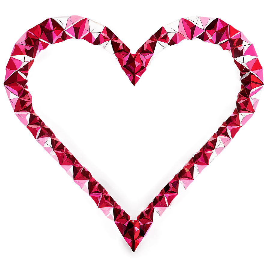 Geometric Heart Pattern Png C PNG image