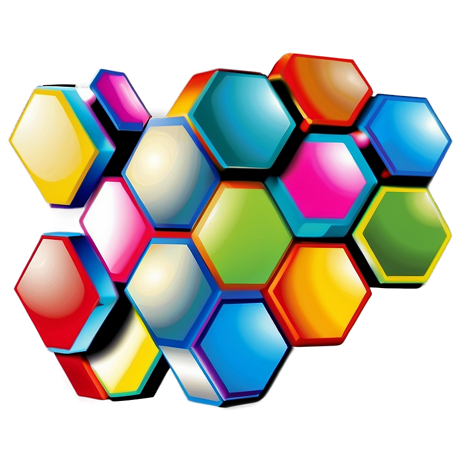 Geometric Hexagon Pattern Png Kss6 PNG image