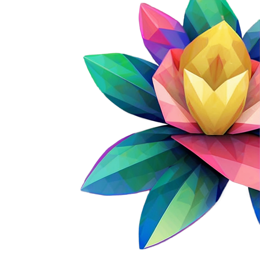 Geometric Indie Flower Png 8 PNG image