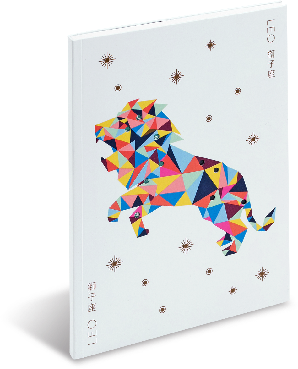 Geometric Leo Constellation Cover PNG image