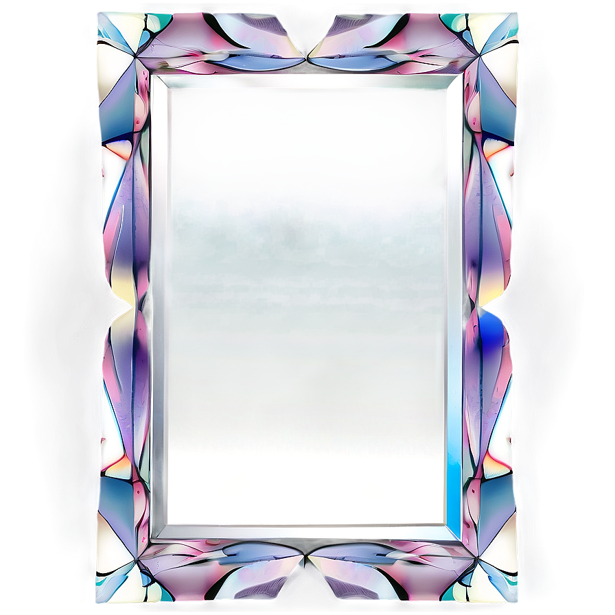 Geometric Mirror Frame Png Qoq PNG image