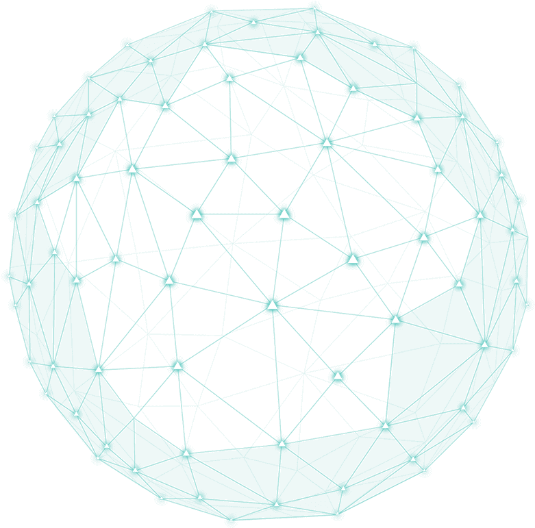 Geometric Network Sphere Design PNG image