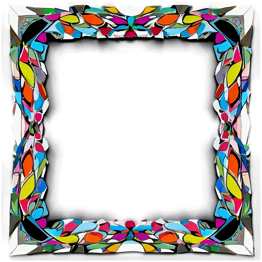 Geometric Photo Border Png 06262024 PNG image