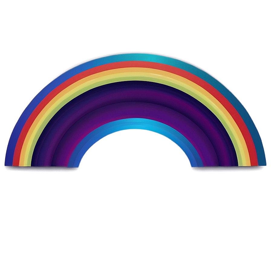 Geometric Rainbow Arc Png 06262024 PNG image