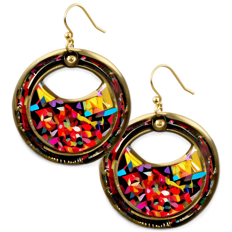 Geometric Shape Earring Png 61 PNG image