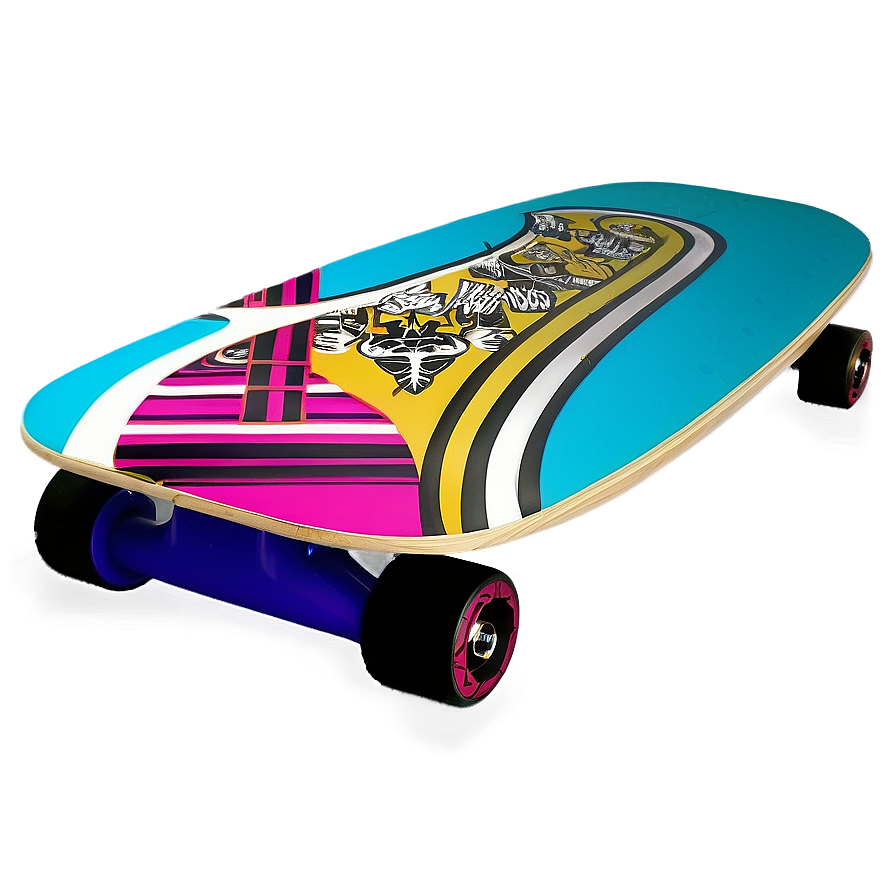 Geometric Skateboard Deck Art Png 06282024 PNG image