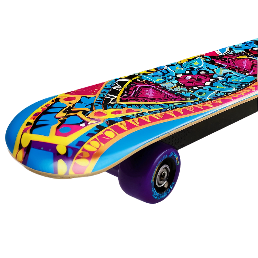 Geometric Skateboard Deck Art Png Xkn PNG image