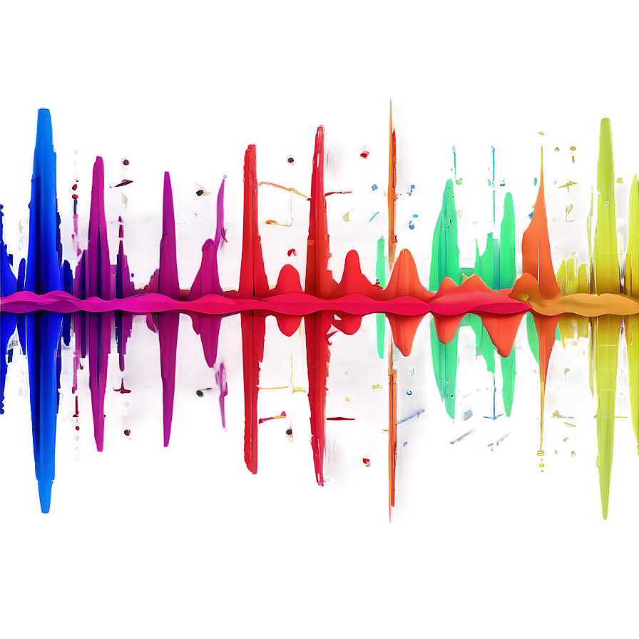 Geometric Sound Wave Png 05232024 PNG image