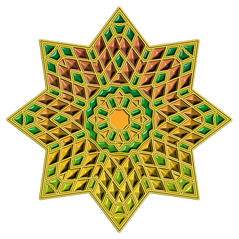 Geometric Star Pattern PNG image