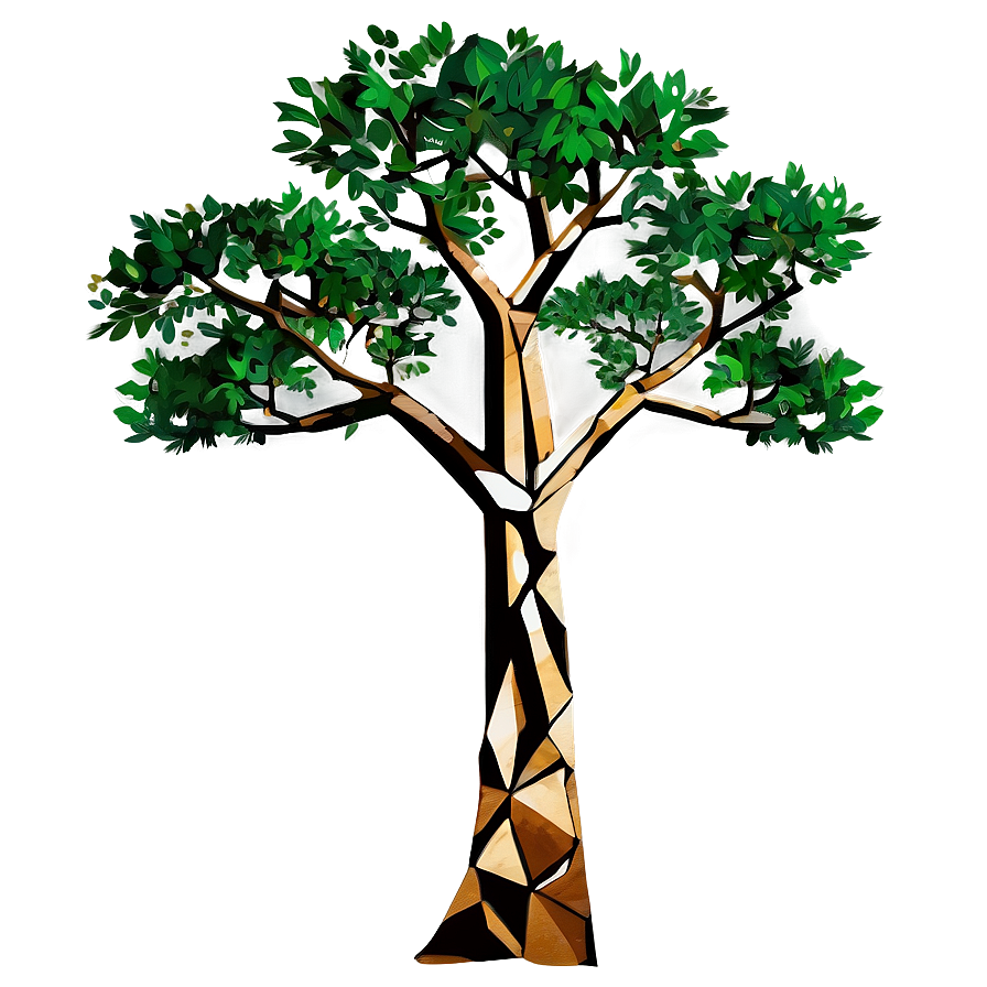 Geometric Tree Elevation Png Gld68 PNG image