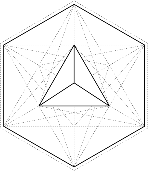 Geometric Triangle Overlay PNG image