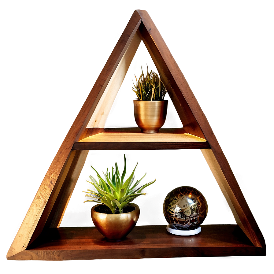 Geometric Wall Shelf Arrangement Png Vlf PNG image