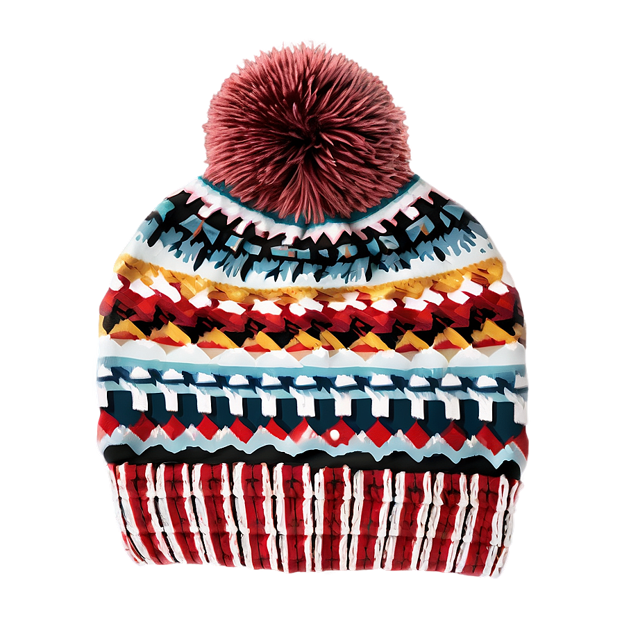 Geometric Winter Beanie Png Kdj59 PNG image