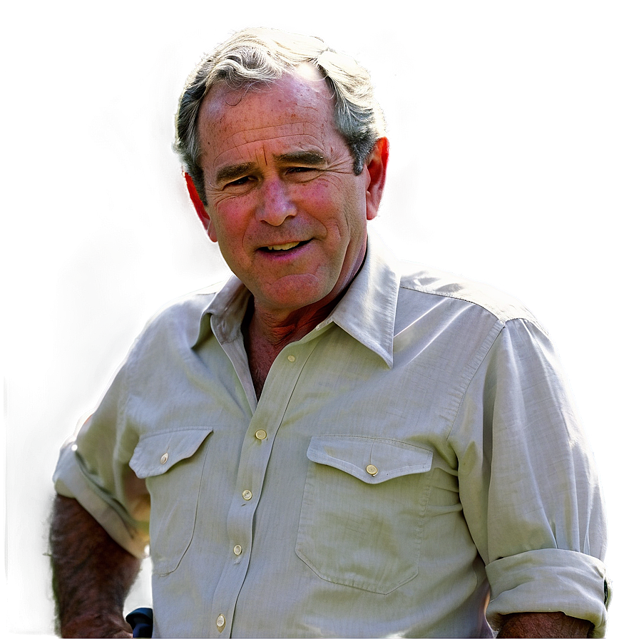 George Bush At Ranch Png 06242024 PNG image