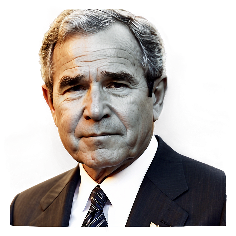 George Bush Portrait Png Ghx62 PNG image