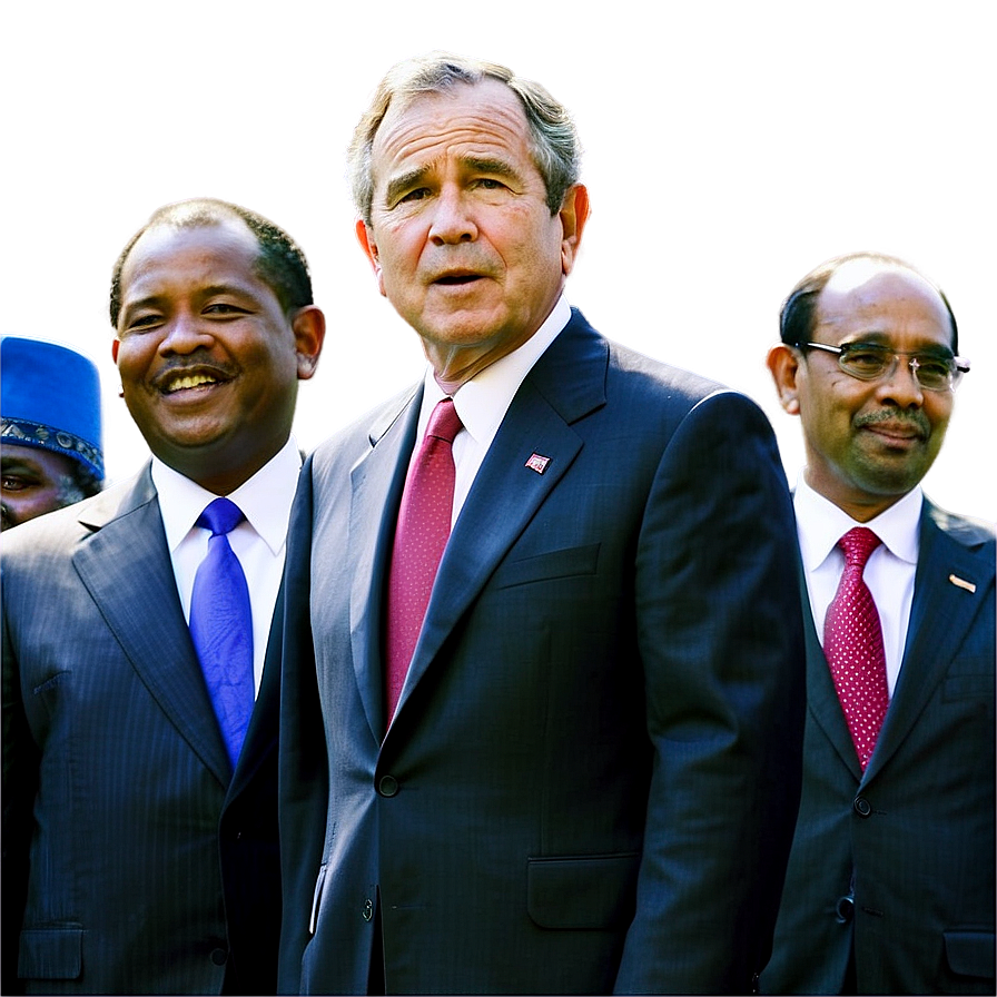 George Bush With World Leaders Png 22 PNG image