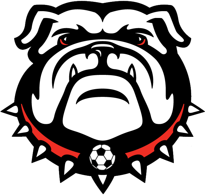 Georgia Bulldogs Soccer Mascot Logo PNG image