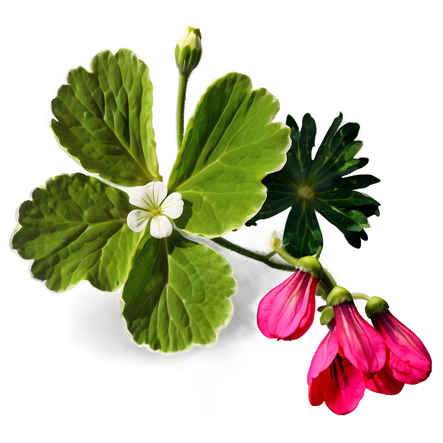 Geranium Flower Sketch Png Bvm PNG image