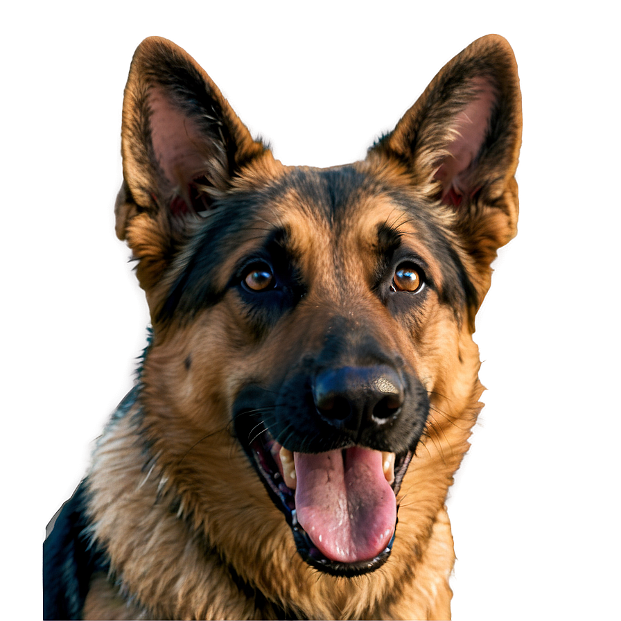 German Shepherd Dog Head Png 06212024 PNG image