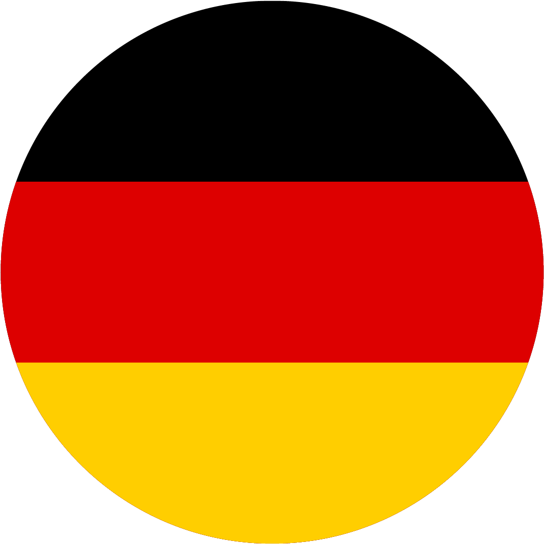 Germany Flag Circular Design PNG image