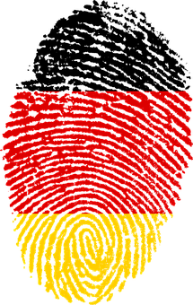 Germany Flag Fingerprint PNG image