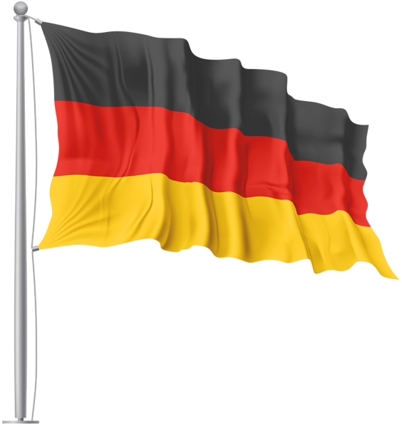 Germany National Flag Waving PNG image