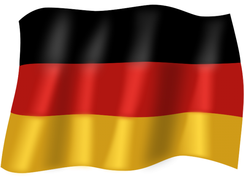 Germany National Flag Waving PNG image