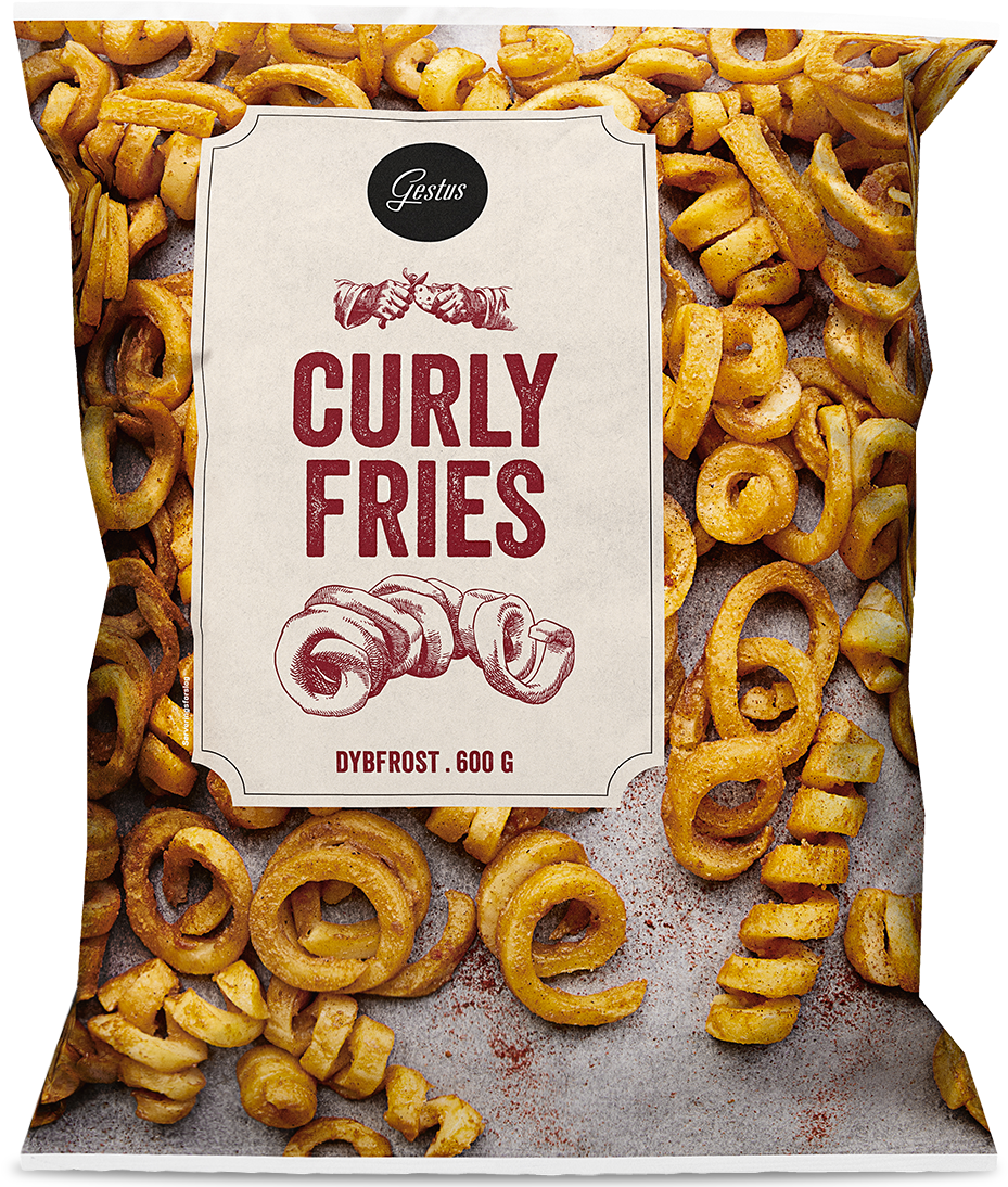 Gestus Curly Fries Package600g PNG image