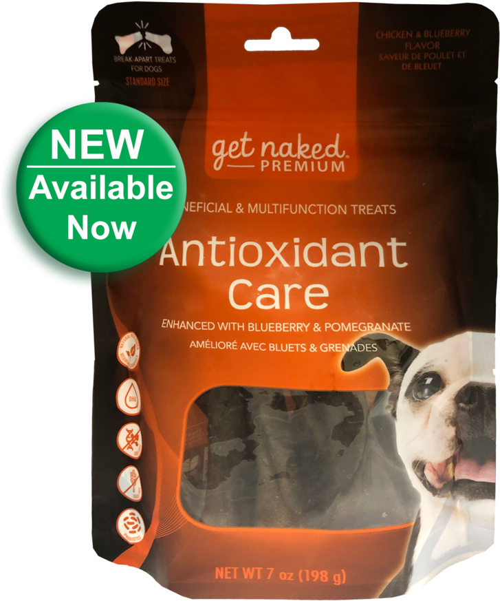 Get Naked Antioxidant Dog Treats Package PNG image